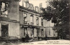 CPA Militaria Luneville Facade of under prefecture after sets fire to