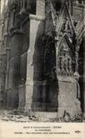 CPA Militaria Reims After the bombardment the cathedral