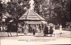 Marseille - Exposition Coloniale 1922 - Palais de l A O F Chameau Camel - CPA 