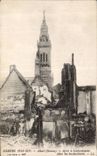 CPA Militaria Albert Apres le bombardement 