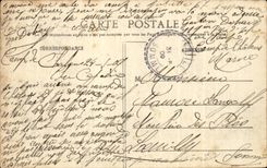 CPA Militaria life with the camp the assembly of the tents