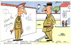 CPA Militaria Humor Soldiers Lives the class