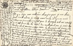 CPA Militaria Train des permissionnaires Poilu