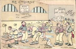 CPA Militaria With the barracks the wash-hand basin