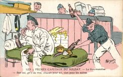 CPA Militaria fishings capital of the soldier greediness Jarry 1912