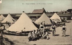 Troyes - Life with the Camp - Militaria Soup - CPA