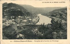 Chateau Regnault Bogny - Vue prise de l Ermitage - CPA 