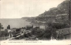 Cabbe Roquebrune - La Route de Menton - CPA 