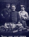 CPA Militaria Voyez avec quel visage nous recevons les colis 