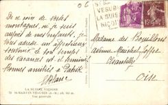 San Martin Vesubie - vision - CPA