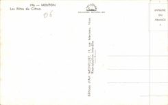 Menton - Les Fetes du Citron - CPA 