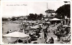 Juan les Pins - La Plage - CPA 