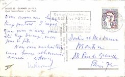 Cannes - Quay Saint Pierre - the Port Boats - CPA