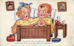 CPA Fantaisie Enfants Au secours