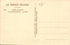 Villefranche sur Mer - La Rade Bateaux Guerre - CPA