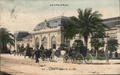 La Turbie - Gare P L M - CPA 