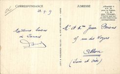 Cannes - the Beach and the Mount Knight - CPA