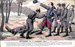 CPA Fantasy Militaria Episodes of the war 1914