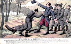 CPA Fantaisie Militaria Episodes de la guerre 1914