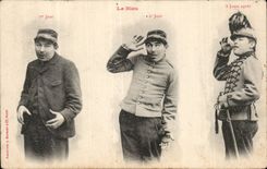 CPA Fantasy Militaria Humor blue