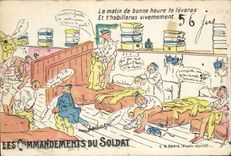 CPA Fantasy Militaria Humor commanders of the soldier