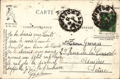 CPA Fantasy Militaria Humor military Expressions To take the train