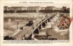 Lyon - Pont et Quai de la Guillotiere - CPA