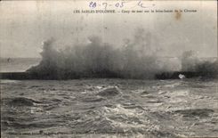 Arenas Olonne - inflamacion pesada en las lAminas de la brisa de la paja - CPA