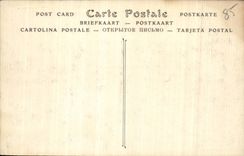 Arenas Olonne - yendo al casino de los pinos - asno - burro - CPA