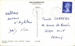 England - England - Suffolk - To ridge Market and Ancient House - Ipswich - CPA