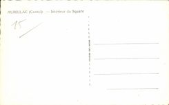 Aurillac - Interieur du Square - CPA