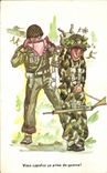 CPA Fantaisie Humor Militaria Breeches You call Ca spoil of war