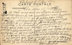 CPA Fantasy Militaria Humor Re-examined of parcelling