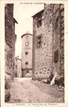 Salers - La Tour et Rue des Templiers - CPA 
