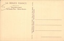 Salers - La Grande Place - Maison Sevestre - CPA 