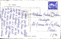 Cannes - the Walk of the Small cross - CPA