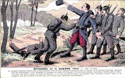 Militaria - Humorous - Humor - Illustration - Episodes of the War 1914 - CPA