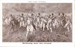 Militaria - Humorous - Humor - Illustration - Beslissing door het zwaard - CPA