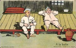 Militaria - Humorous - Humor - Illustration - with limps - CPA - CPA