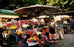 La Cote d Azur - Marche aux Fleurs - CPA 
