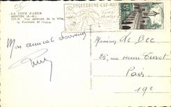 Menton - Vue Generale de la Ville - CPA 