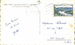 Agradable - Gardens Albert I - el casino - el teatro al aire libre - CPA