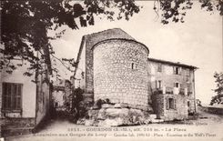 Gourdon - La Place - Excursion aux Gorges du Loups - CPA 