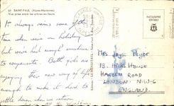 Saint Paul - Vue prise entre les arbres en fleurs - CPA