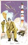 Militaria - Humor - Humorous - Illustration Rocket Rocket - CPA