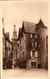 Sarlat - Old Houses of the street Foy and Cathedrale - CPA