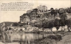 Feudal castle of Beynac and Village - CPA