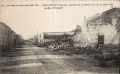 CPA Militaria the Great War 18914 Vassincourt Battles of the Marne the main street