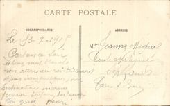 CPA Militaria the Great War 1914 Soissons the presbytery breaks down