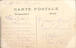 CPA Militaria the Great War 1914 Bataille of the Soisy Marne to Wood close Sezanne closes burnt